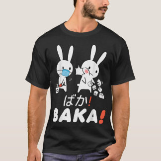 Baka Idiot Funny Rabbit Anime Japon with Mask & To T-Shirt