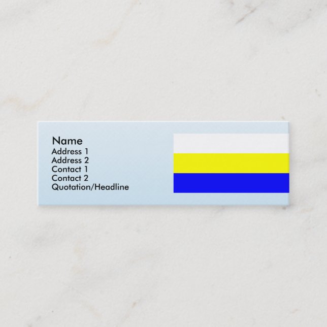 Bakar, Croatia Mini Business Card (Front)