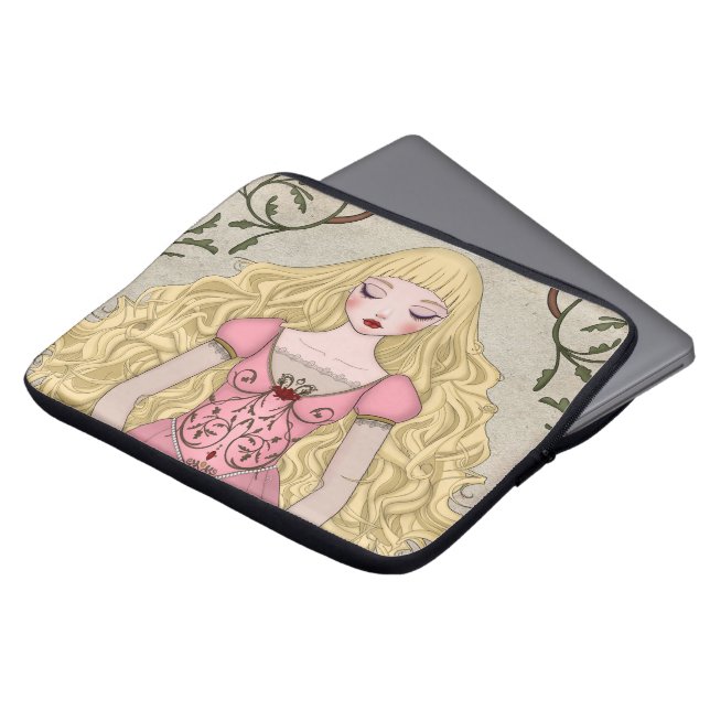 bakarti (bakarti) The sleeping beauty Laptop Sleeve (Front Top)