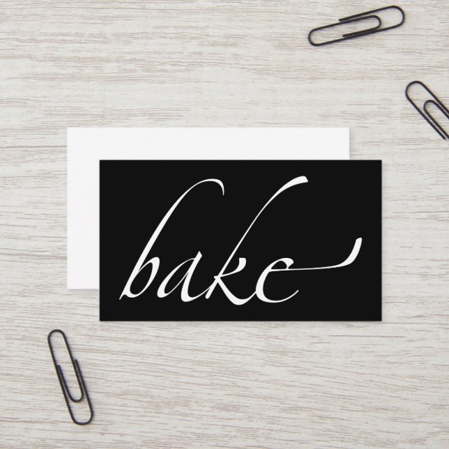 Bake: Baker, Bakery Business Card (Front/Back In Situ)