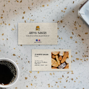 Bake Bakery Business   Warm Bread Classic Card