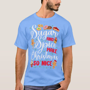 Bake Baking Christmas Cookie Gingerbread Man Cupca T-Shirt