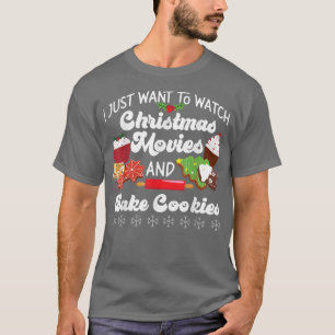 Bake Baking Christmas Movie Cookie Gingerbread Man T-Shirt