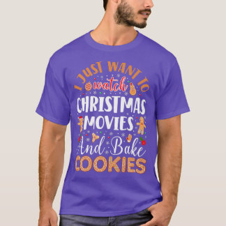 Bake Baking Christmas Movie Cookie Gingerbread Man T-Shirt