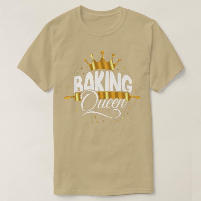 Bake Baking Queen Crown  T-Shirt (Design Front)