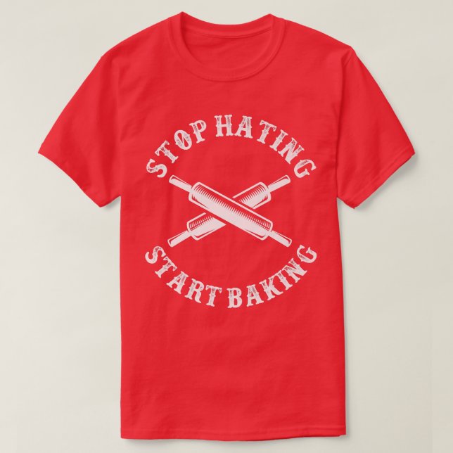 Bake Baking Rolling Pin   T-Shirt (Design Front)