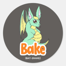 Bake (Bat + Snake) Cute Sticker