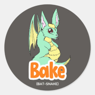 Bake (Bat + Snake) Cute Sticker