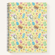 Bake Cake Spiral Notebook