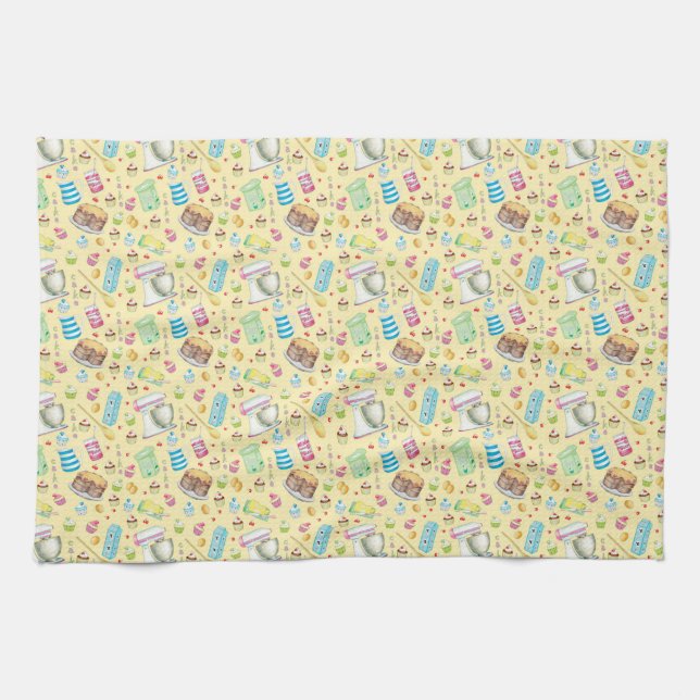 Bake Cake Tea Towel  (Horizontal)