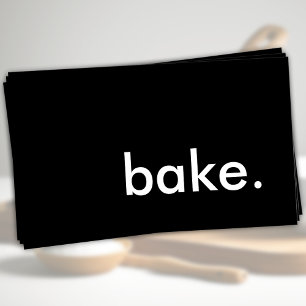 bake colour customisable business card