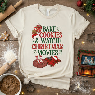 Bake Cookies & Watch Christmas Movies Tri-Blend Shirt