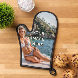 BAKE! 🧁 Custom Oven Mitt – Add Image or Text