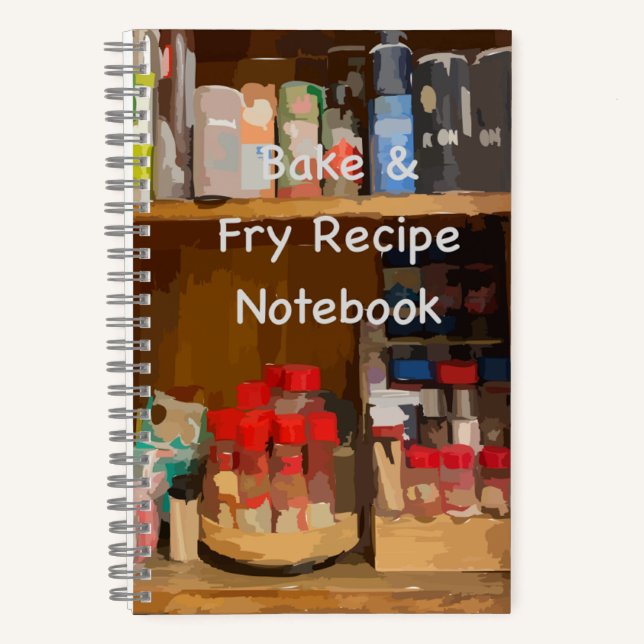 Bake & Fry Recipe Notebook (Front)