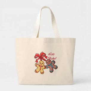 Bake Gingerbread Men Large Tote Bag
