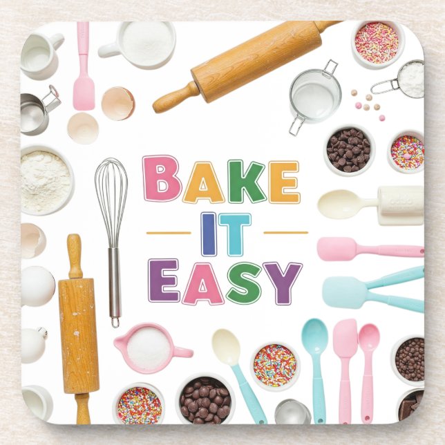 Bake It Easy  Coaster (Front)