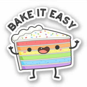 Bake It Easy Funny Cake Pun 