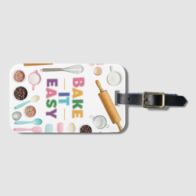 Bake It Easy  Luggage Tag (Front Horizontal)