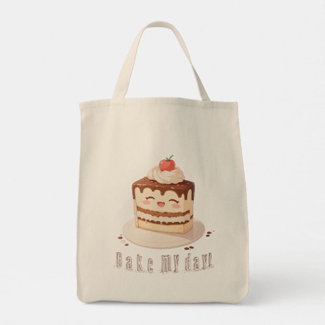 Bake my day! tote bag (Back)