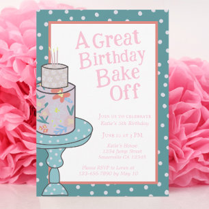 Bake Off Birthday Nailed It Invitation