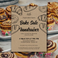 Bake Sale Fundraiser Church School Announcement