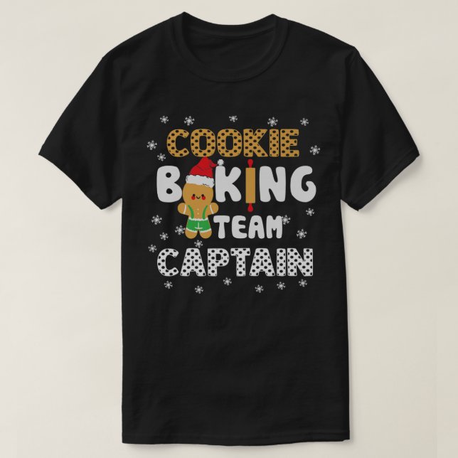 Bake Squad Christmas Cookie Baking Team Captain Ba T-Shirt (Design Front)