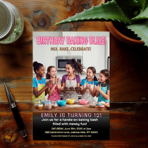 Bake Sweet Treats Birthday Party Invitation