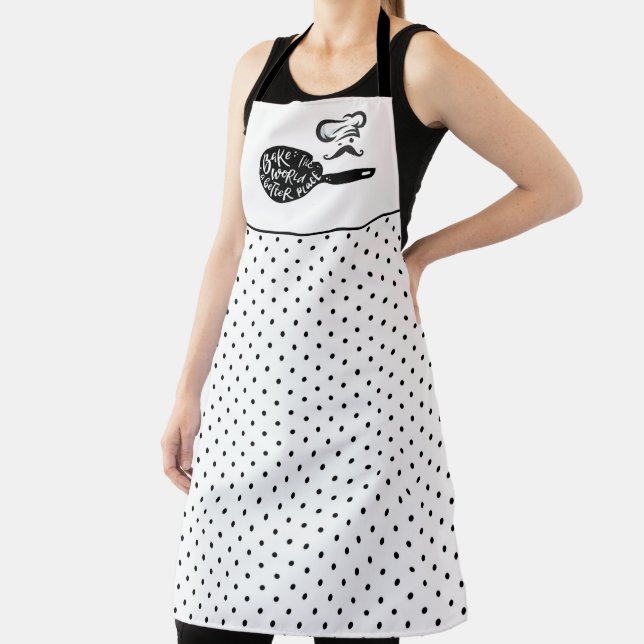 Bake the world a better place  apron (Insitu)