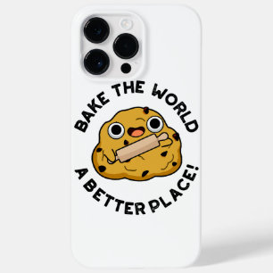 Bake The World A Better Place Cute Baking Pun Case-Mate iPhone 14 Pro Max Case