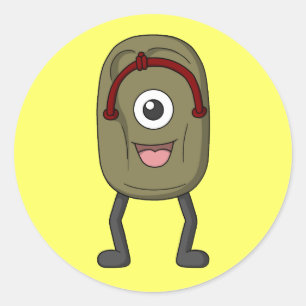 Bake-zouri (Ghost Sandal) Classic Round Sticker