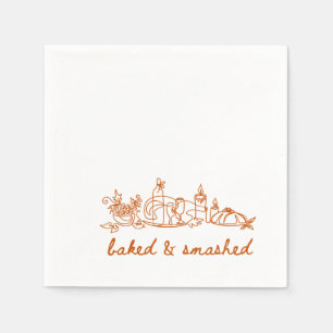 baked and smashed thanksgiving napkin