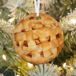 Baked Apple Pie Metal Tree Decoration