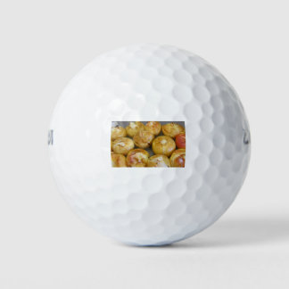 Baked apples golf balls