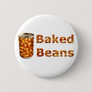 Baked Beans Can 6 Cm Round Badge