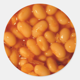Baked Beans Classic Round Sticker