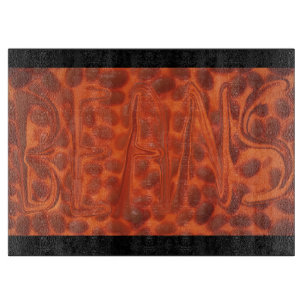 Baked beans cutting board