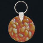 Baked Beans Key Chain<br><div class="desc">Close up photograph of Baked Beans</div>