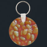Baked Beans Key Chain<br><div class="desc">Close up photograph of Baked Beans</div>