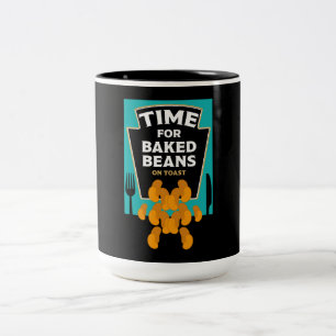 Baked Beans On Toast Two-Tone Coffee Mug