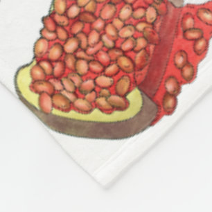 Baked Beans on Toast UK British Cuisine Food Fleece Blanket