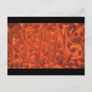 Baked beans postcard