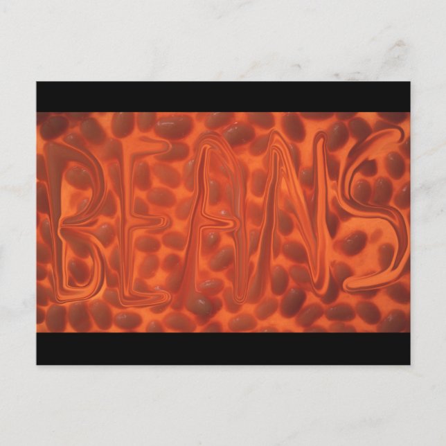 Baked beans postcard (Front)