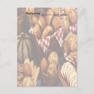 Baked Breads Recipe Blank Card