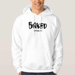 Baked Clothing Company White Hoodie ~ Version One