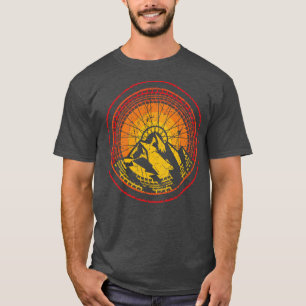 Baked Earth Biking Sun Cycling Mountain Bike Art T T-Shirt