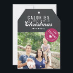 Baked gift Christmas Photo Card gift tag<br><div class="desc">Humourous christmas card or gift tag for using on baked goods given as gifts at Christmas. Chalkboard background with modern typography with space for personalising with a photo and family name.</div>