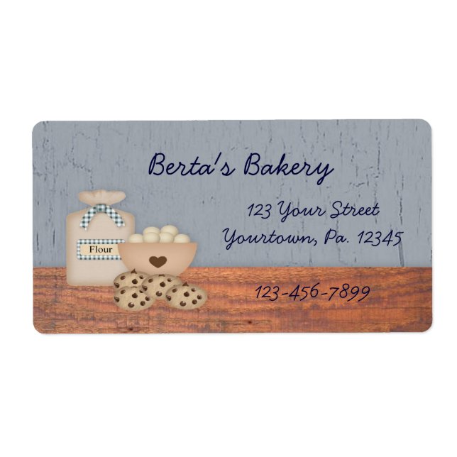 Baked Goods Business Label (Front)