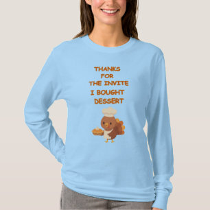 BAKED GOODS. Funny light blue Thanksgiving Women's T-Shirt