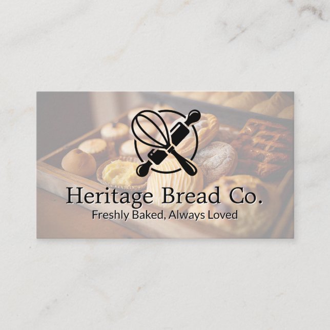 Baked Goods | Kitchen Tools Business Card (Front)