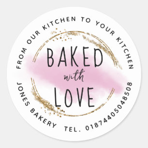 baked goods marketing produce cooking classic roun round sticker